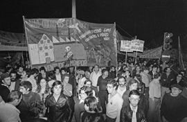 Manifestação da juventude contra o desemprego e pelo direito ao trabalho