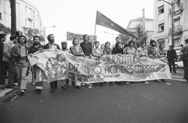 Manifestação da juventude contra o desemprego e pelo direito ao trabalho