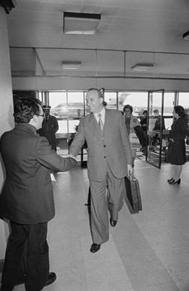 Visita de delegações estrangeiras - chegada ao aeroporto
