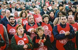 Greve geral de 10 de Dezembro de 2002: concentração no Rossio