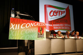 XII Congresso CGTP-IN: pormenor do púlpito