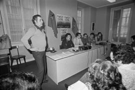 Greve geral de 12 Fevereiro de 1982 - conferência de imprensa na CGTP-IN