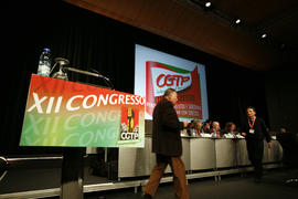XII Congresso CGTP-IN: pormenor do púlpito