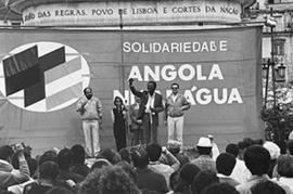 Acção de solidariedade com Angola e Nicarágua