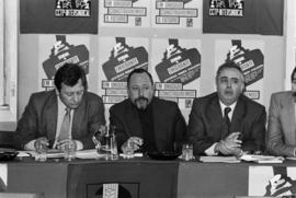 Conferência de imprensa com sindicalistas franceses