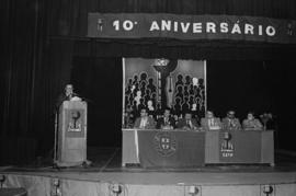 Palco da sessão solene da comemoração do 10.º Aniversário da CGTP-IN na Voz do Operário