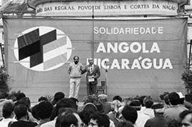 Acção de solidariedade com Angola e Nicarágua